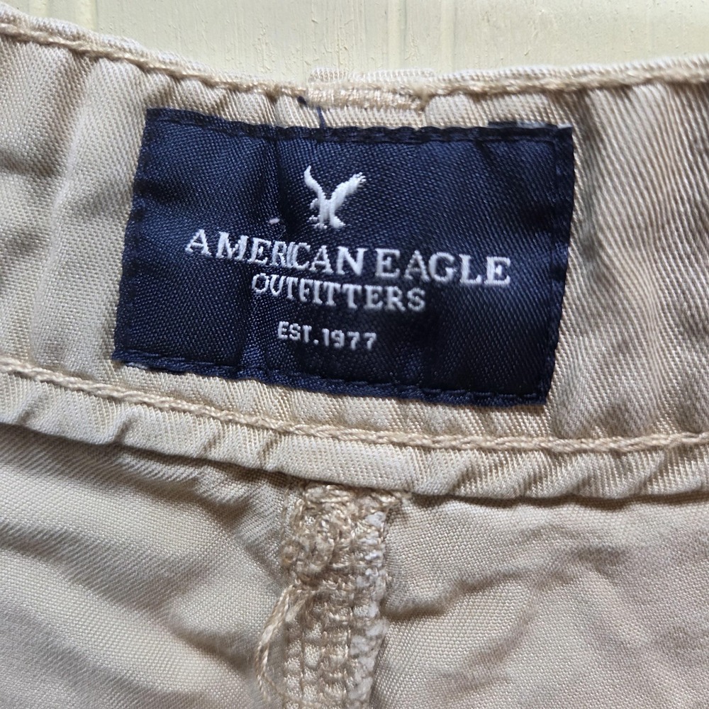 American Eagle Outfitters Shorts Womens 18 Beige Lyocell Relaxed Chino Casual - Picture 6 of 7